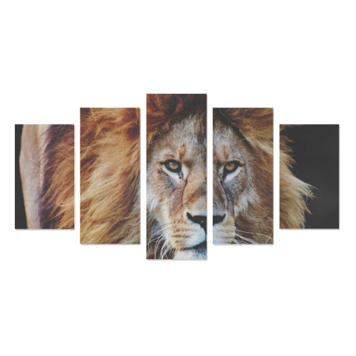 LION FACE Canvas Print Sets A (No Frame)