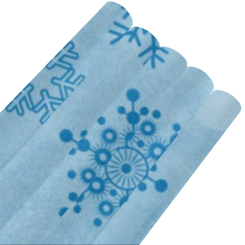 Winter bokeh, blue Gift Wrapping Paper 58"x 23" (5 Rolls)