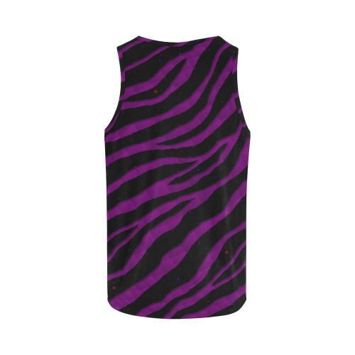 Ripped SpaceTime Stripes - Purple All Over Print Tank Top for Men (Model T43)