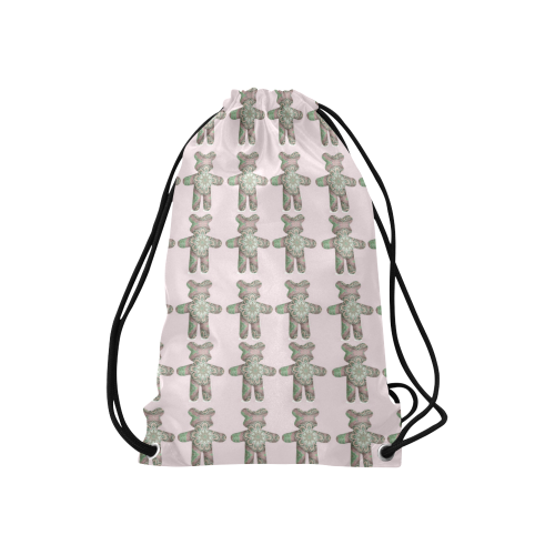 nounours 3k Small Drawstring Bag Model 1604 (Twin Sides) 11"(W) * 17.7"(H)