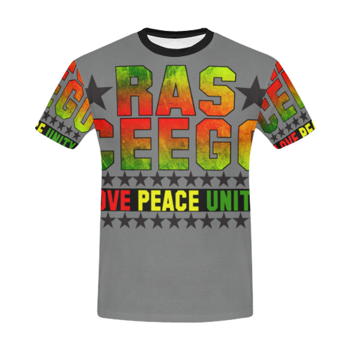 Ras CeeGo Skateboarding All Over Print T-Shirt for Men/Large Size (USA Size) Model T40)