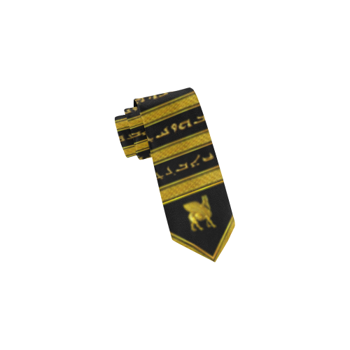 Golden ALphabet Lamassu Classic Necktie (Two Sides)