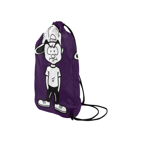 Purple Gym Bag Small Drawstring Bag Model 1604 (Twin Sides) 11"(W) * 17.7"(H)
