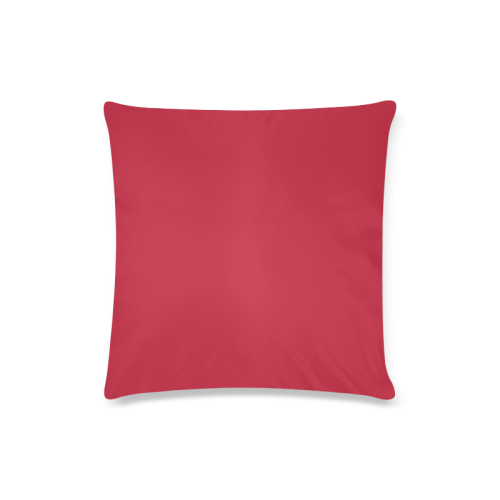 Cardinal Red Custom Zippered Pillow Case 16"x16"(Twin Sides)