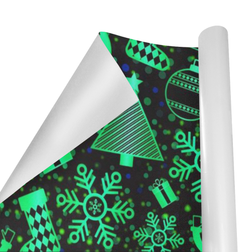 merry christmas 717C by JamColors Gift Wrapping Paper 58"x 23" (5 Rolls)