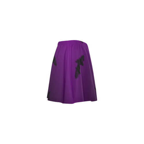 Purple Gothic Bat Mini Skating Skirt (Model D36)