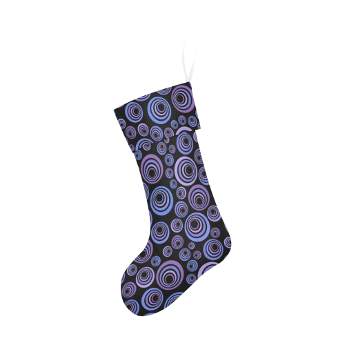 Retro Psychedelic Ultraviolet Pattern Christmas Stocking