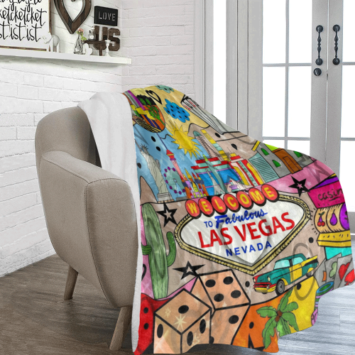 Vegas by Nico Bielow Ultra-Soft Micro Fleece Blanket 70''x80''