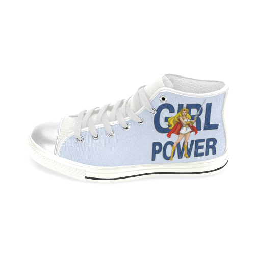 Girl Power (She-Ra) High Top Canvas Shoes for Kid (Model 017)