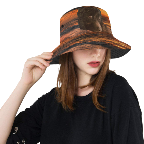 Beach and Sunset All Over Print Bucket Hat