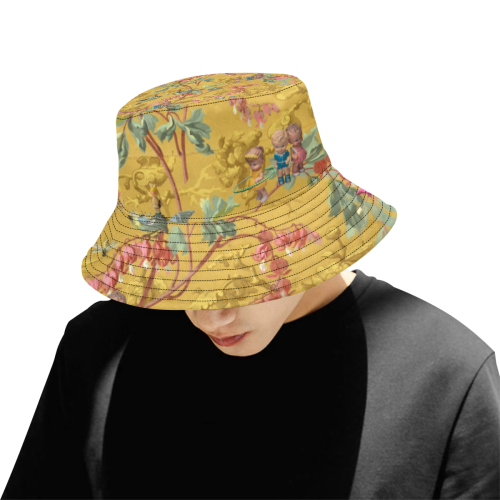 Hooping in the Spring Garden All Over Print Bucket Hat for Men
