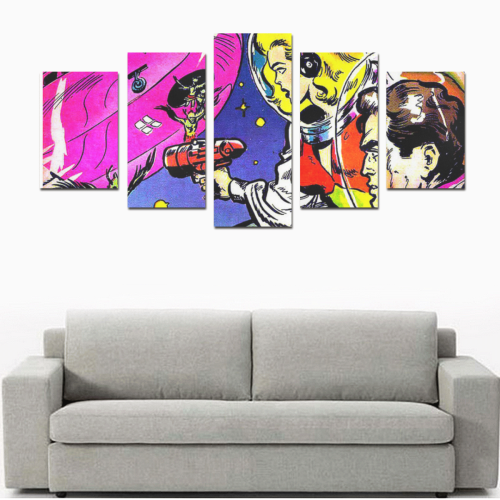 Battle in Space 2 Canvas Print Sets D (No Frame)