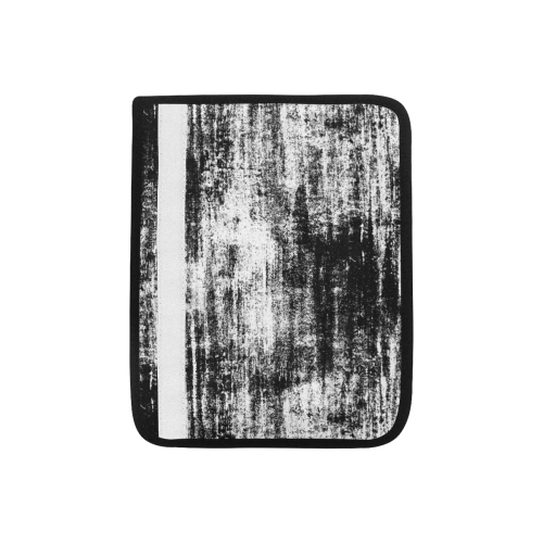 Black White Watrcolor Grunge Painting 1 Car Seat Belt Cover 7''x8.5''