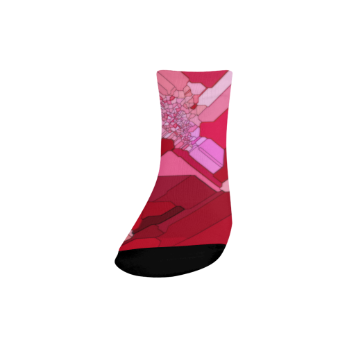 Red Abstract from a Geranium Quarter Socks