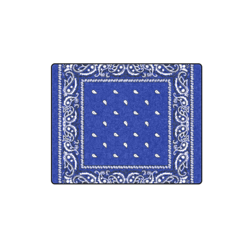 KERCHIEF PATTERN BLUE Blanket 40"x50"