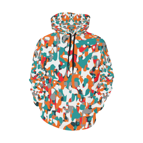 POP ART CAMOUFLAGE 1 All Over Print Hoodie for Men/Large Size (USA Size) (Model H13)