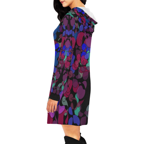 zappwaits New York City All Over Print Hoodie Mini Dress (Model H27)