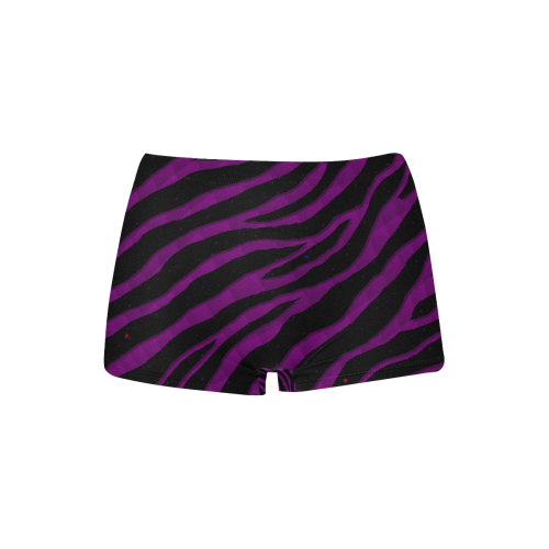 Ripped SpaceTime Stripes - Purple Women's All Over Print Boyshort Panties (Model L31)