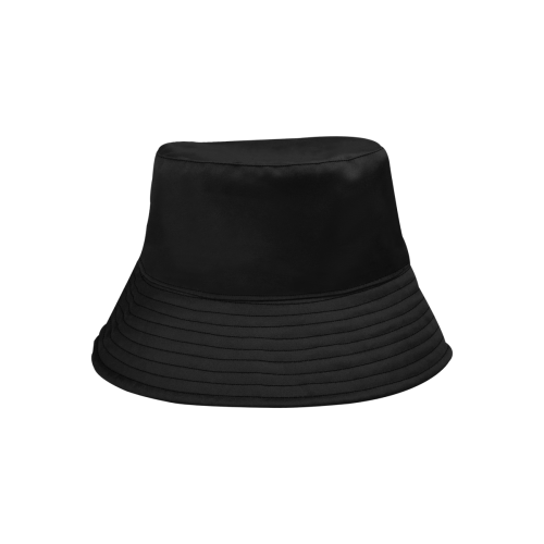 Midnight Black Elegance Solid Colored All Over Print Bucket Hat