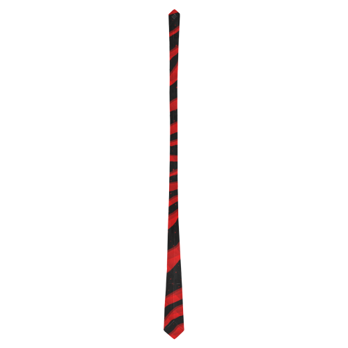 Ripped SpaceTime Stripes - Red Classic Necktie (Two Sides)