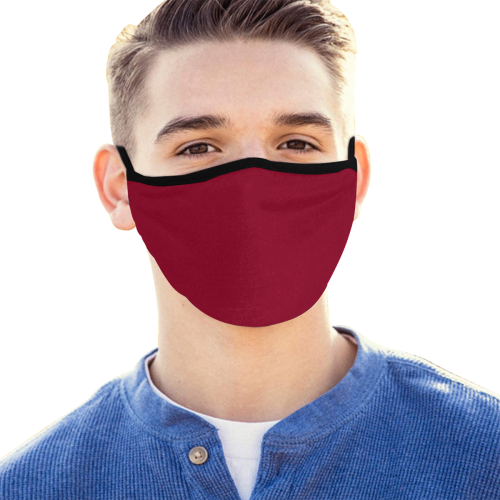 Burgundy Red Mouth Mask