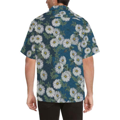 The Lowest of Low Daisies Peacock Hawaiian Shirt (Model T58)