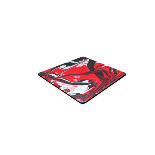 Fluid Red 2 Square Coaster