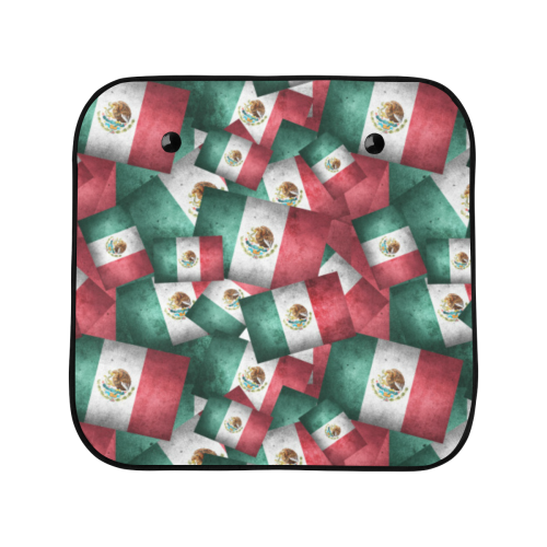 Mexico Flags Car Sun Shade 28"x28"x2pcs