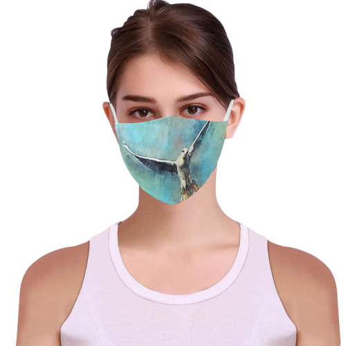 bird 3D Mouth Mask with Drawstring (Pack of 10) (Model M04)