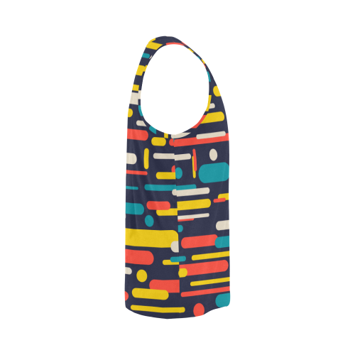 Colorful Rectangles All Over Print Tank Top for Men (Model T43)