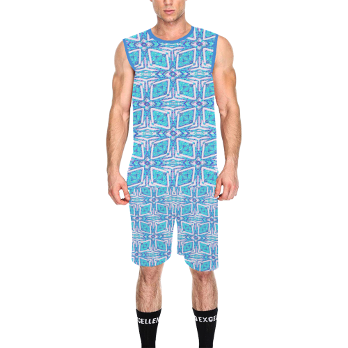 geometric doodle 1 All Over Print Basketball Uniform