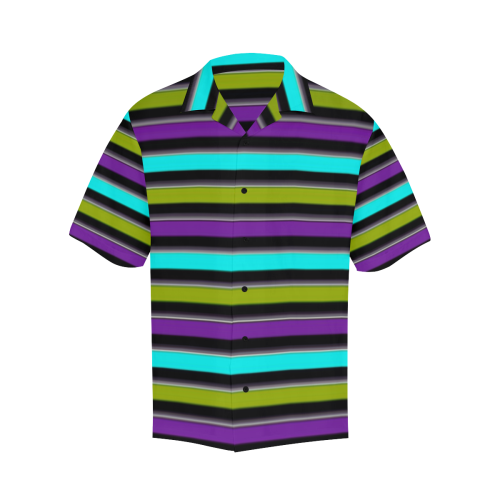 retro stripe 1 Hawaiian Shirt (Model T58)