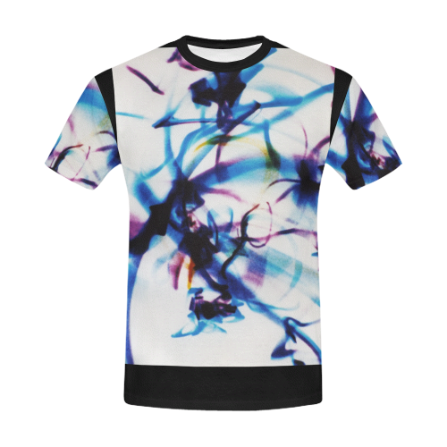 Abstract Photographic Drawing All Over Print T-Shirt for Men/Large Size (USA Size) Model T40)
