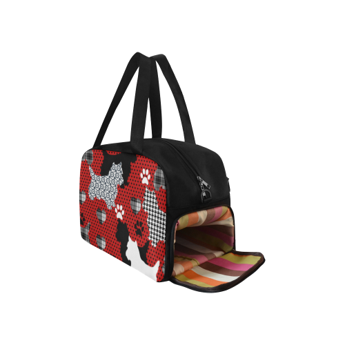 Westie II Weekend Travel Bag (Model 1671) (D2551701) Fitness Handbag (Model 1671)