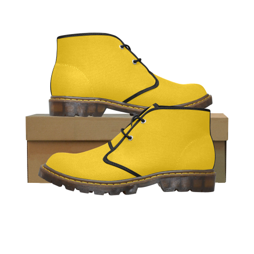 color mango Men's Canvas Chukka Boots (Model 2402-1)