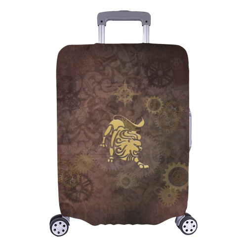 Steampunk Zodiac Leo Luggage Cover/Large 26"-28"