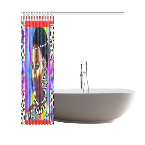 DIVERSE strong red Shower Curtain 69"x70"