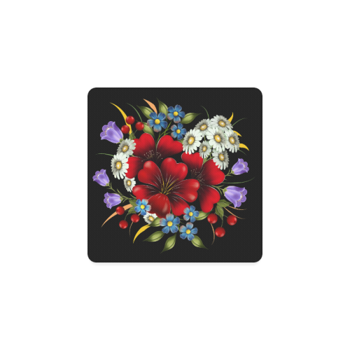 Bouquet Of Flowers Square Coaster