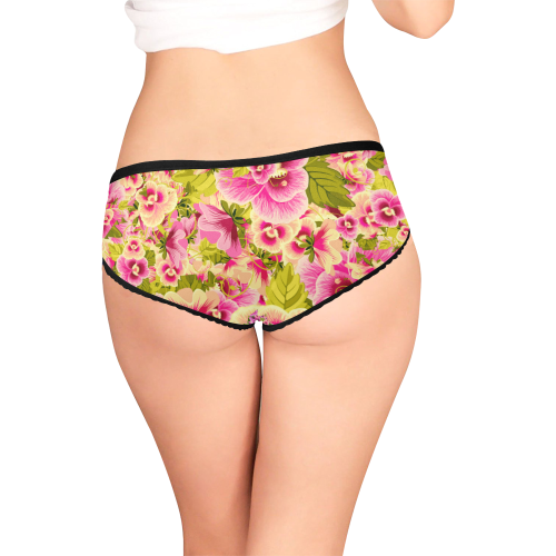 colorful flower pattern Women's All Over Print Girl Briefs (Model L14)