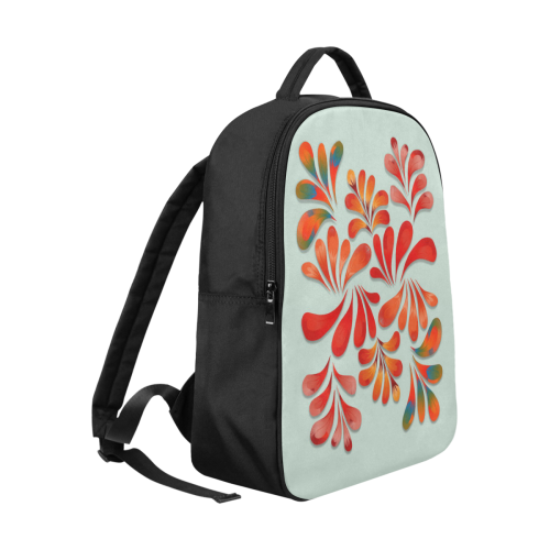 Red Floral Dance Pattern Popular Fabric Backpack (Model 1683)