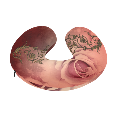Wonderful roses with floral elements U-Shape Travel Pillow