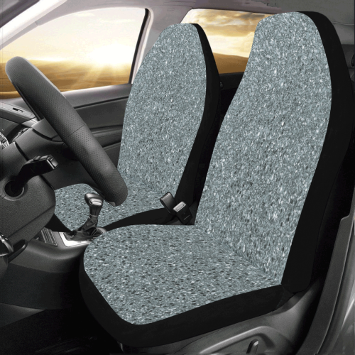 Silver Glitter Car Seat Covers (Set of 2)