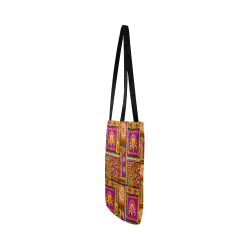 Traditional Africa Border Wallpaper Pattern 3 Reusable Shopping Bag Model 1660 (Two sides)