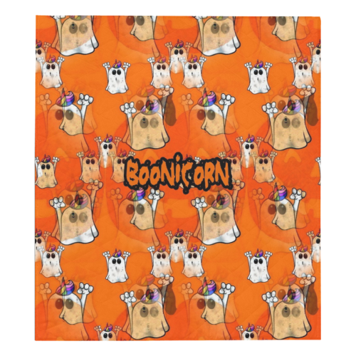Boonicorn Halloween by Nico Bielow Quilt 70"x80"