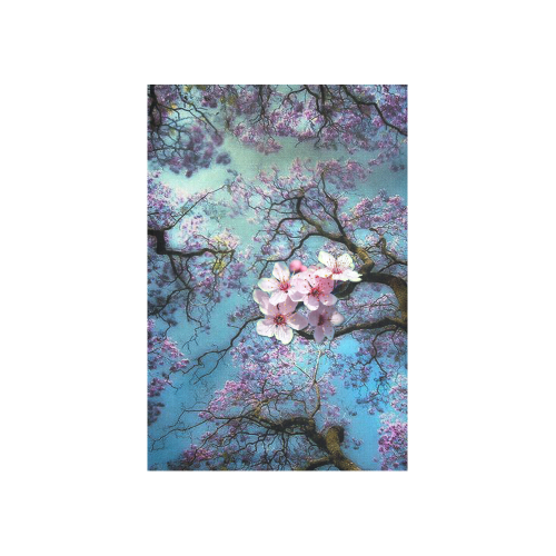 Cherry blossomL Cotton Linen Wall Tapestry 40"x 60"