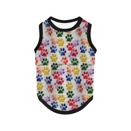 Paws by Nico Bielow All Over Print Pet Tank Top