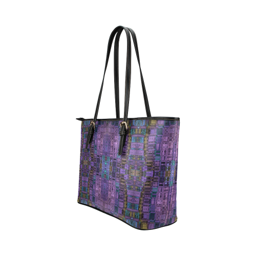 Expand Your Mind Leather Tote Bag/Small (Model 1651)
