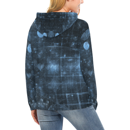 Cosmos All Over Print Hoodie for Women (USA Size) (Model H13)