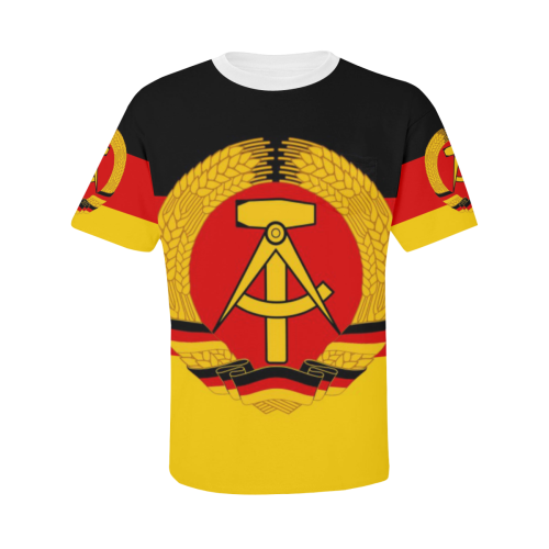 GDR FLAG Men's All Over Print T-Shirt with Chest Pocket (Model T56)