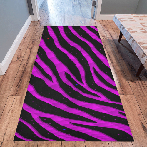 Ripped SpaceTime Stripes - Pink Area Rug 9'6''x3'3''
